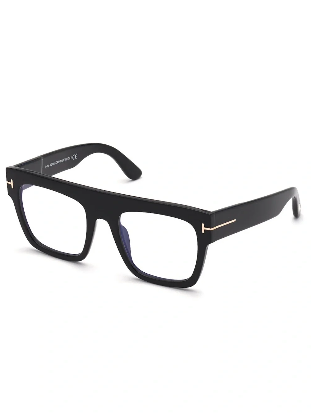 New Tom Ford FT0847 001 RENEE Black Flat Top Frame Square Glasses Authentic